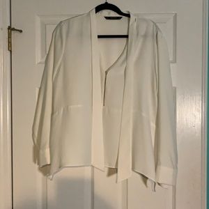 Long sleeve Zara white blouse